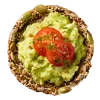 Avocado smash with cherry tomatoes
