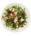 Salad with apple and goat cheese
